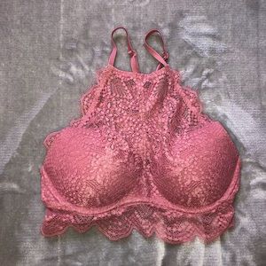 Victoria’s Secret PINK Lace High-Neck Bralette